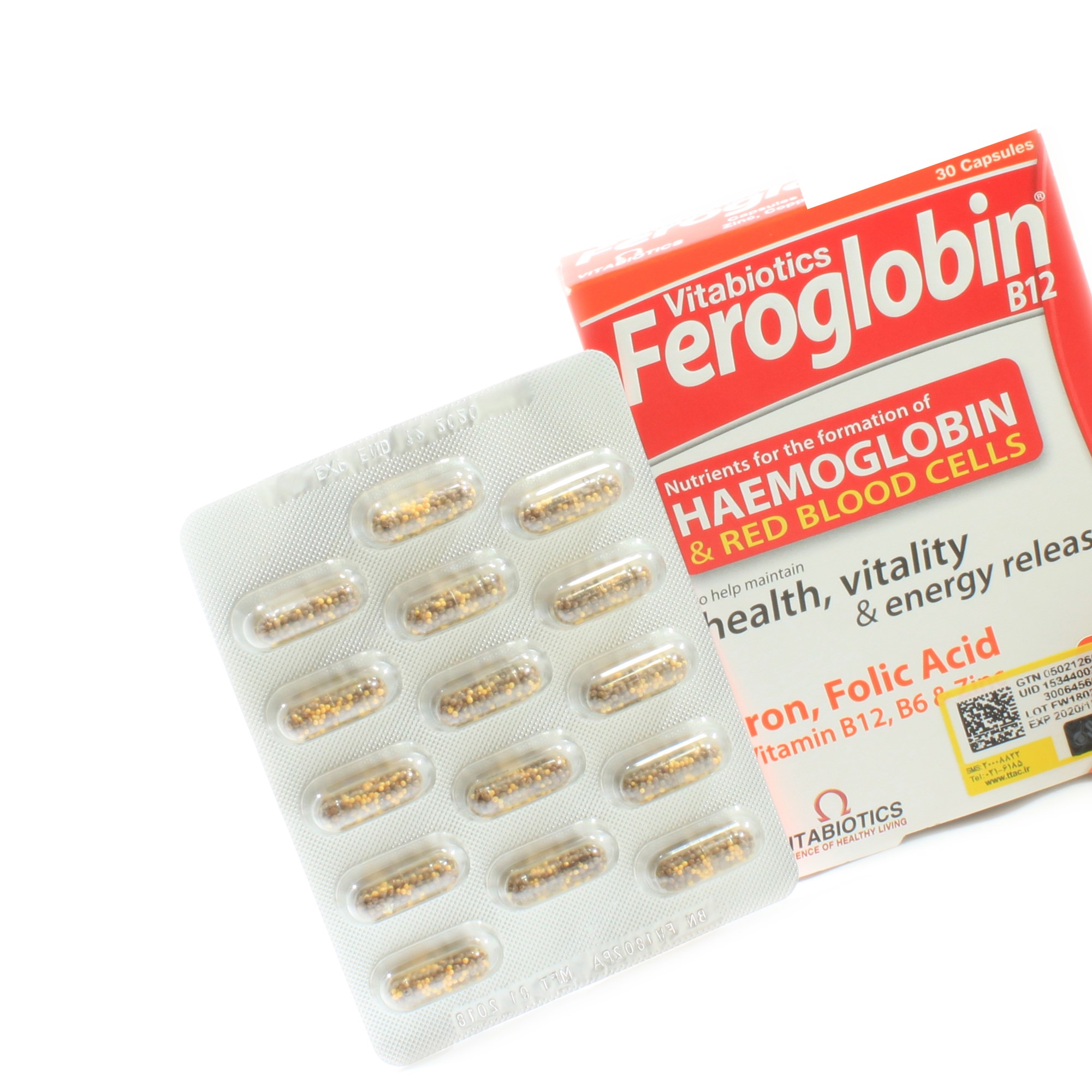 کپسول فروگلوبین ویتابیوتیکس 30عدد- Feroglobin Vitabiotics