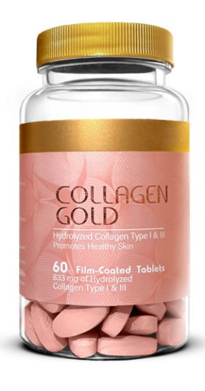 قرص کلاژن گلد 60 عدد آدریان -ADRIAN COLLAGEN GOLD TAB