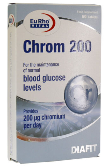 قرص کروم 200 واحد یوروویتال 60 عدد- EURHO VITAL CHROM 200µgTAB