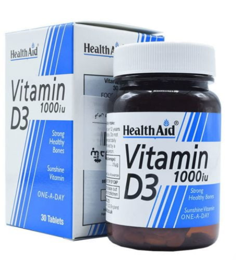 قرص ویتامین D3 هلث اید1000 واحد 30 عدد-HEALTH AID VITAMIN D31000