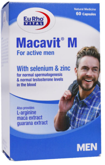 کپسول ماکاویت اِم یوروویتال مخصوص مردان 60 عدد- Macavit M Eurhovital