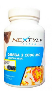 سافت ژل امگا 3 1000 میلی گرم نکستایل 60 عدد - NEXTYLE OMEGA3 1000 MG SOFTGEL