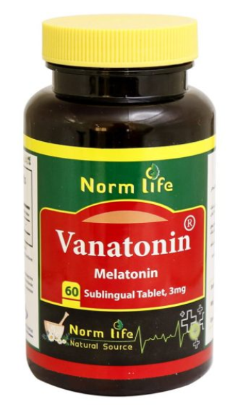 قرص واناتونین  زیر زبانی  نورم لایف 60 عدد - MELATONIN 3 MG NORMLIFE