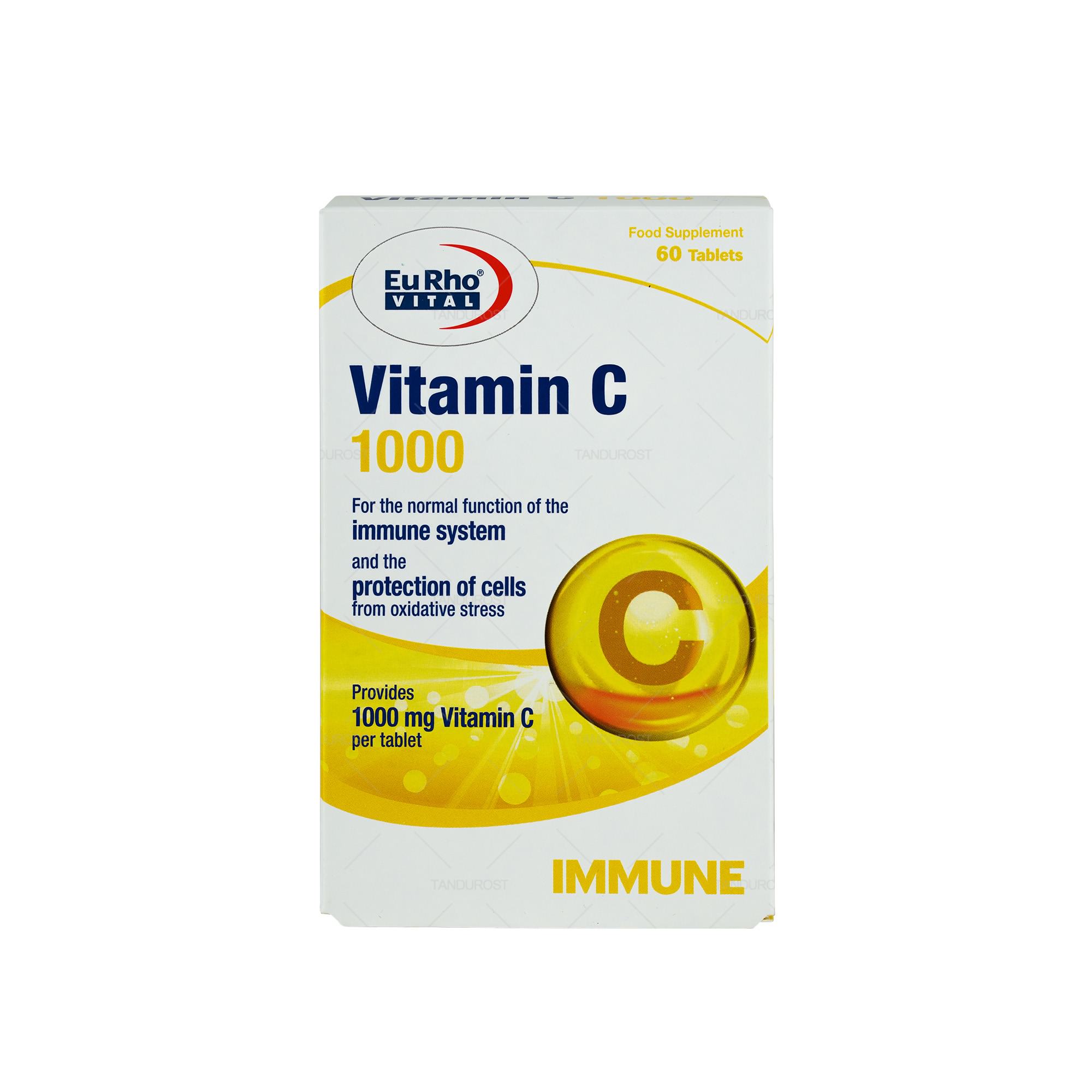 ویتامین ث یوروویتال 60 عدد - Vitamin C Eurhovital