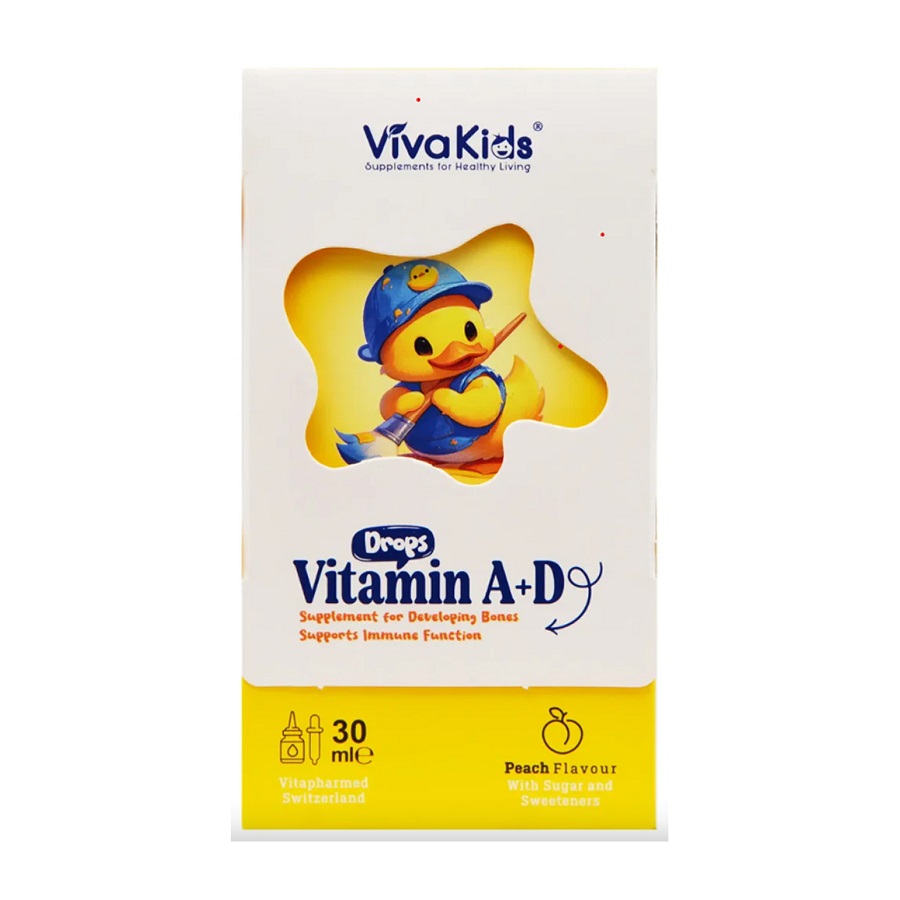 قطره ویتامین آ + د  ویوا کیدز 30میلی لیتر -VIVA KIDS VITAMIN A+D  DROPS  30 ML